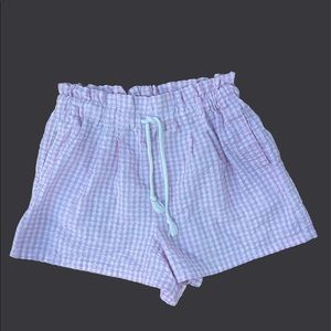 Pink gingham shorts